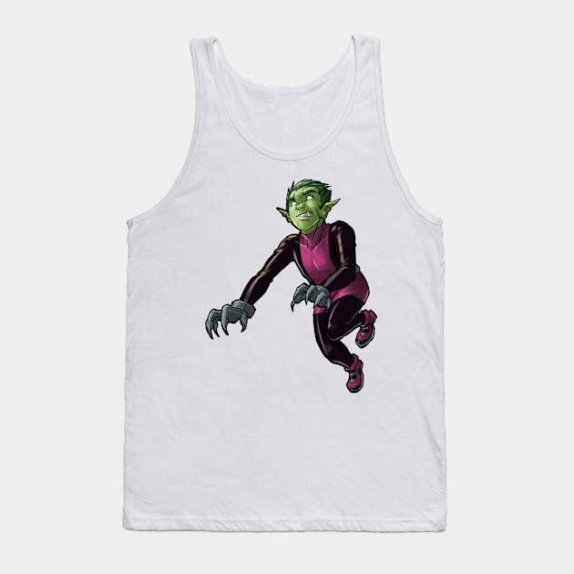 Beast Boy Tank Top by CandaceAprilLee